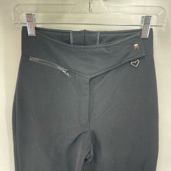 Vintage Obermeyer Womens Stirrups Ski Pants Snow Wool Blend Stretch Black 6 6L - Picture 10 of 14